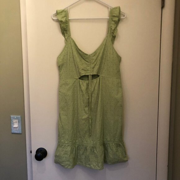 NWT Live to Be Spoiled La Mamba green eyelet dress sz XL (juniors') - Picture 3 of 12